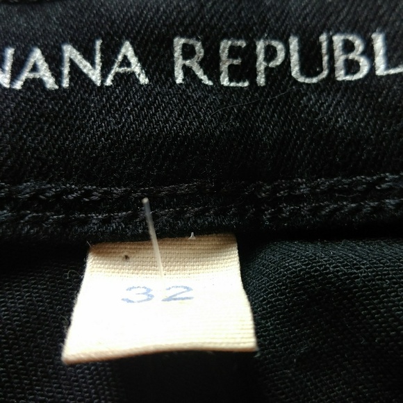 NWOT Banana Republic Skinny Coated Black Jeans 32 - Picture 5 of 8